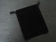 Black Velvet Pouch